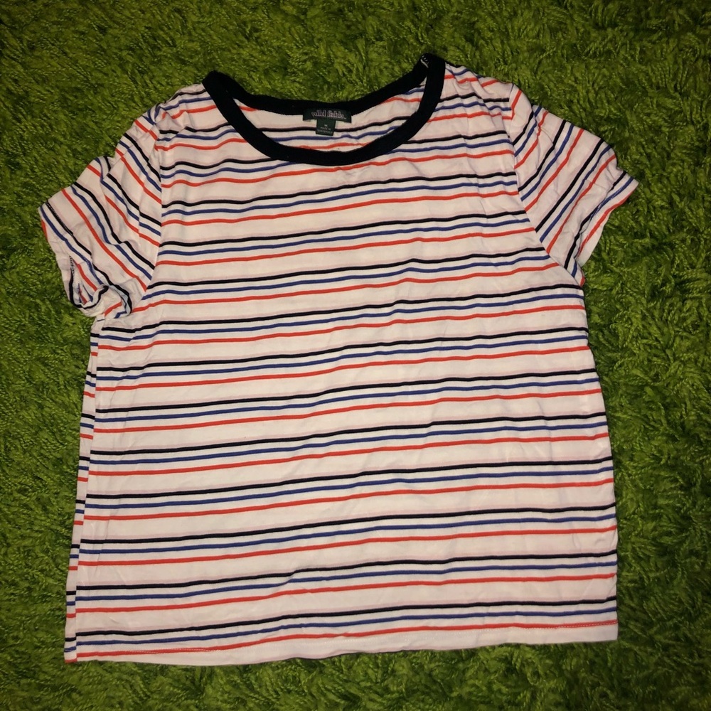 striped crop top